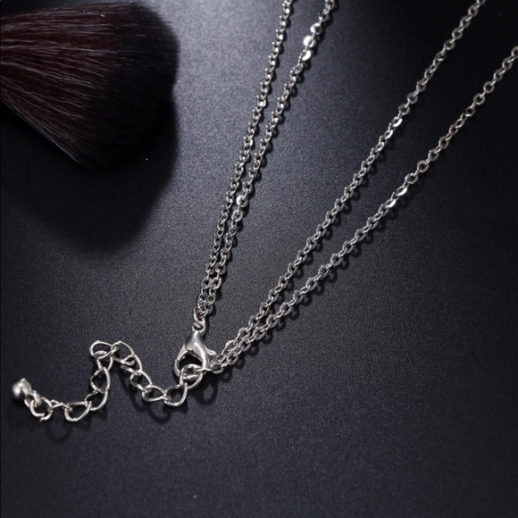 Link Chain, Botanical Pendant Necklace - Picture 7 of 8